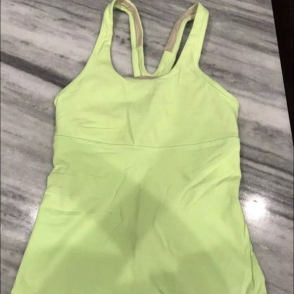 Lulu lemon green workout tank